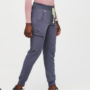 Brand new still in the plastic space navy figs Zamora high waisted joggers